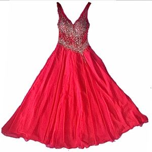 Red Prom Long Dress